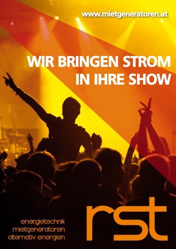 WIR BRINGEN STROM IN IHRE SHOW - RST Florian Reisinger ...