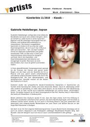 Gabrielle Heidelberger, Sopran - Portraits - Klassik.com
