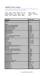 Data Sheet - Porters Camera Store