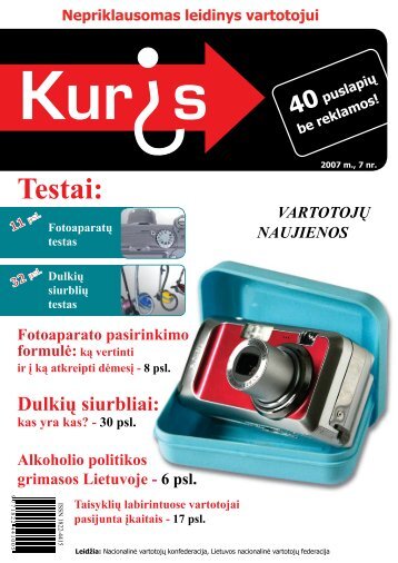 Alkoholio politikos - Lietuvos nacionalinė vartotojų federacija