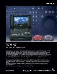 PDW-HR1 - Sony