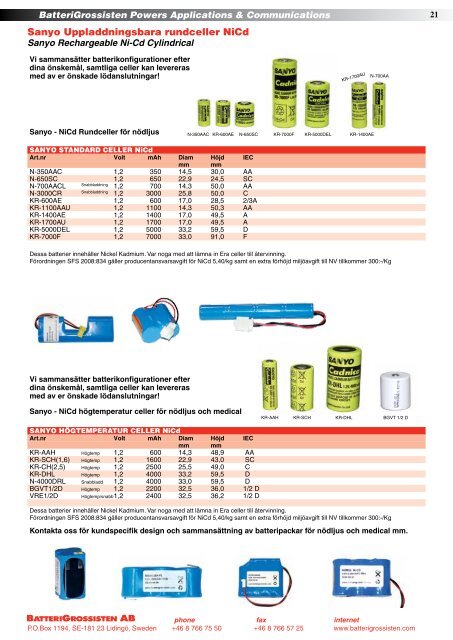 Produktkatalogen Nr. 15-2012 - BatteriGrossisten