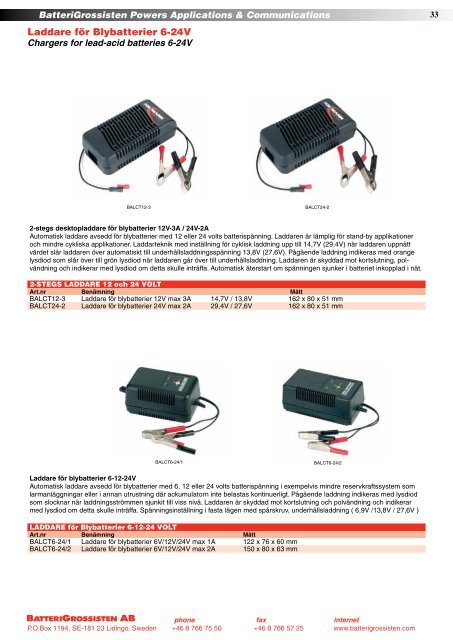 Produktkatalogen Nr. 15-2012 - BatteriGrossisten