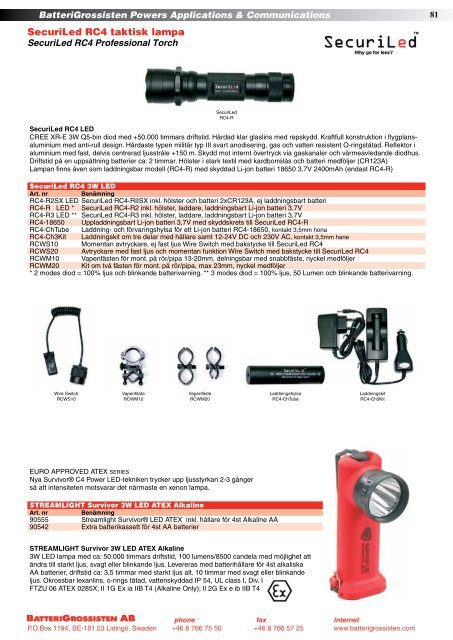 Produktkatalogen Nr. 15-2012 - BatteriGrossisten