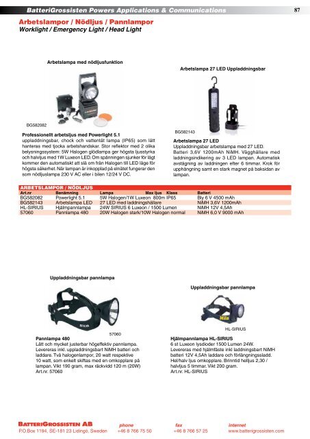 Produktkatalogen Nr. 15-2012 - BatteriGrossisten