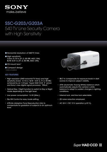 Brochure - Sony Professional Solutions Asia Pacific