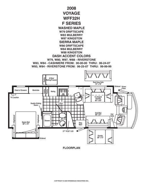 2008 VOYAGE WFF32H F SERIES - Winnebago Industries