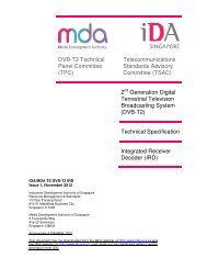 DVB-T2 Technical Panel Committee (TPC) - iDA