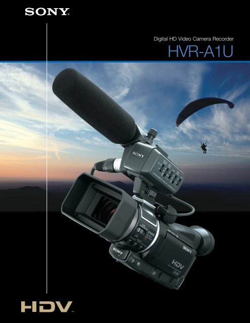 the HVR-A1U HDV 1080i Camcorder - Sony