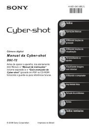 Manual da Cyber-shot - Componentes para Câmeras Digitais?