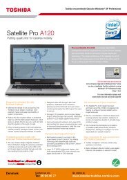 Satellite Pro A120 - Computer Systems - Toshiba