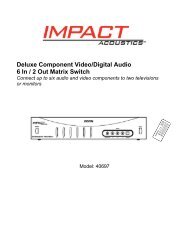 Deluxe Component Video/Digital Audio 6 In / 2 Out Matrix Switch