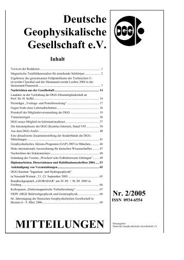 Vollständige Aktuelle Ausgabe Nr. 2/2005 - Deutsche ...