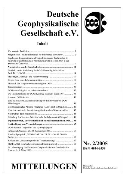 Vollständige Aktuelle Ausgabe Nr. 2/2005 - Deutsche ...