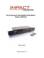3x5 Component Video/Digital Audio Matrix Switch w/RS-232