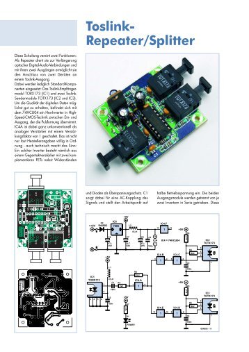 Toslink- Repeater/Splitter