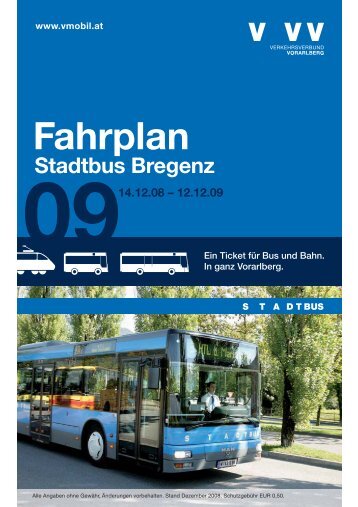 Fahrplan - Bodensee-Vorarlberg Tourismus