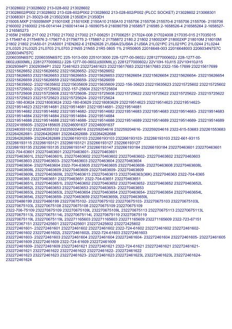 Electronic Components Part Numbers Available at iiiC.CC