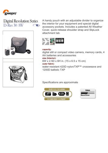 Lowepro - D-Res 30 AW - Deltaco