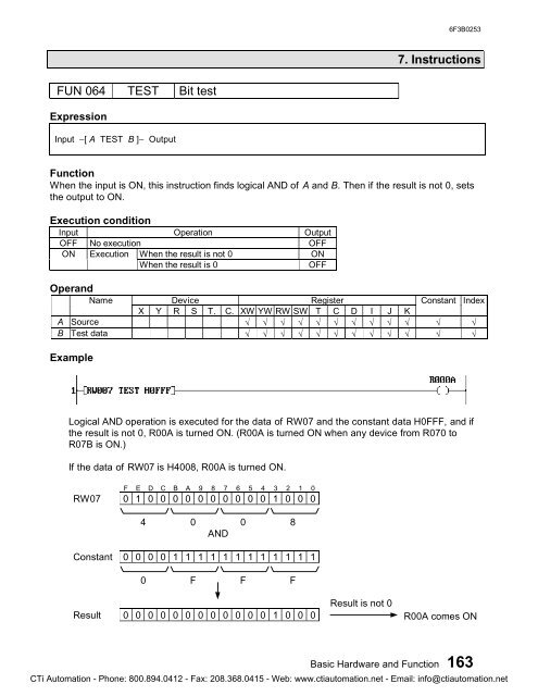 Toshiba PROSEC T1-16S PLC User's Manual - CTi Automation