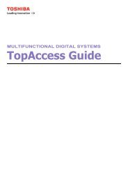 TopAccess Guide - Zoom Imaging Solutions, Inc