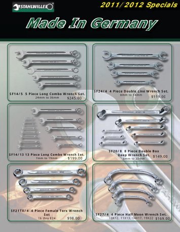 Made In Germany 2011/2012 Specials - Baum Tools