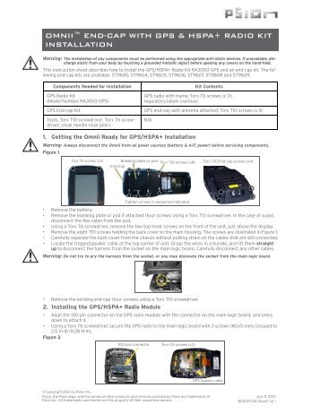 Omnii End-Cap with GPS & HSPA+ Radio Kit Installation - Psion