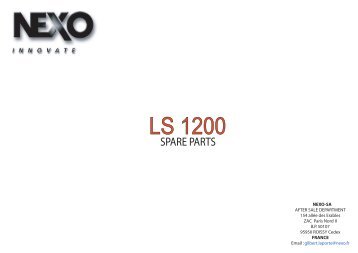 ls1200 exploded view - Nexo