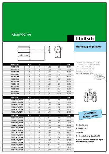 Räumdorne - Friedrich Britsch GmbH & Co. KG