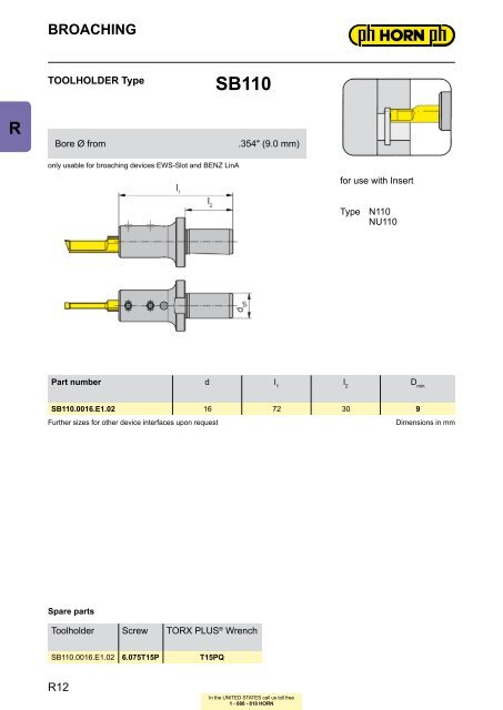 Broaching - Horn USA, Inc.