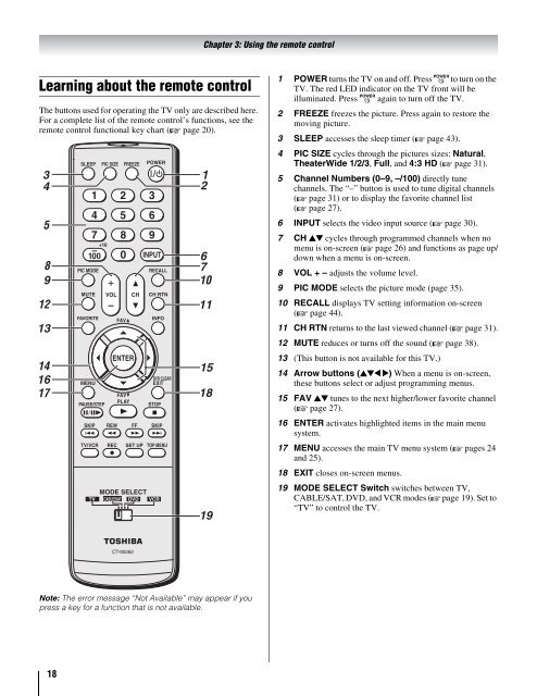 26HL86 32HL86 37HL86 LCD Color Television - Toshiba Canada