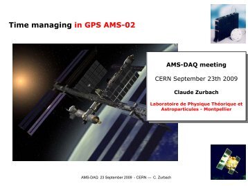 Time managing in GPS AMS-02 - Cern
