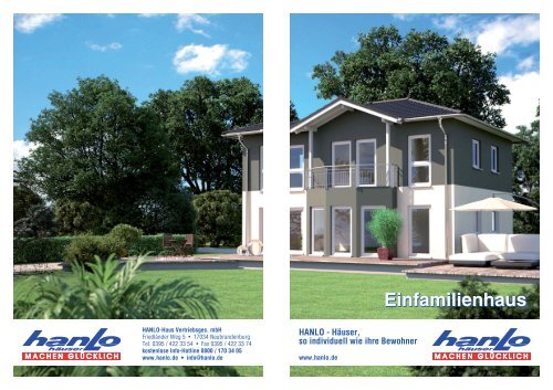 Hanlo Einfamilienhaus Katalog Hanlo Haus Vertriebsges Mbh