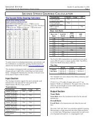 SECOND STRIKE GEARING CALCULATOR - Second Strike - the ...