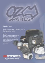 Oz Spares Catalogue - Section 2 - Stokes Appliance Parts