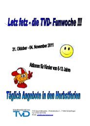 Letz fetz – die TVD-Funwoche - TV Darmsheim
