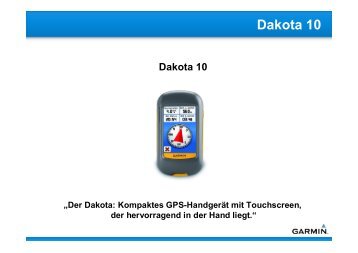 Dakota 10 Technische Daten - GPS24