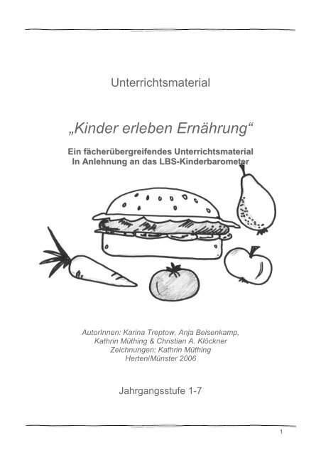 Kinder erleben Ernährung - LBS