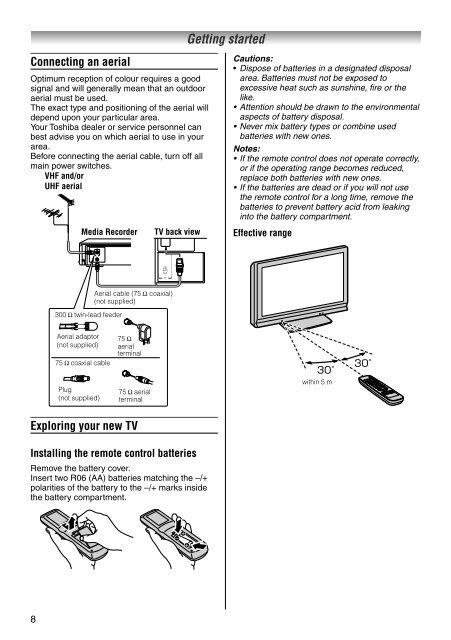 32AV600E 32AV600T 32AV600Y 32AV601E ... - Toshiba REGZA