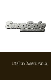 LittleTitan Owner's Manual - SnapSafe
