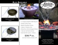 Fire Tables - Fortin Ironworks