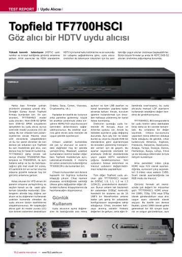 Topfield TF7700HSCI - TELE-satellite International Magazine