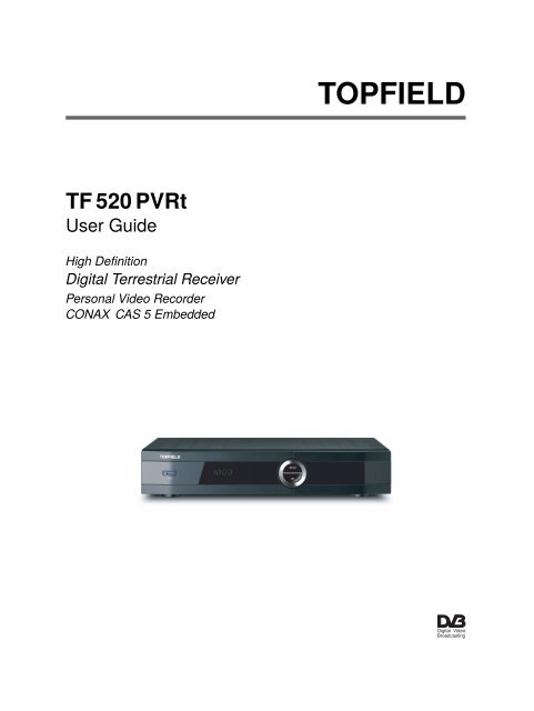 TF520PVRt User Guide - Topfield