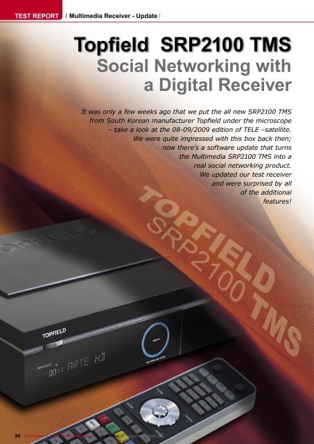 Topfield SRP2100 TMS - TELE-satellite International Magazine