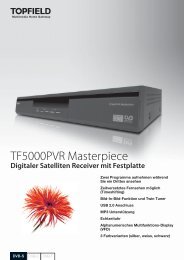 TF5000PVR Masterpiece - Topfield