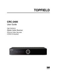 CRC-2400 User Guide - Topfield