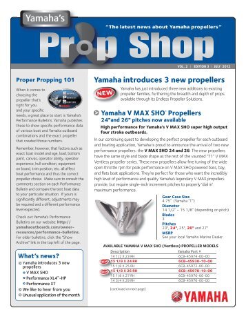 Prop Shop VOL 2 EDITION 3 - Yamaha Outboards