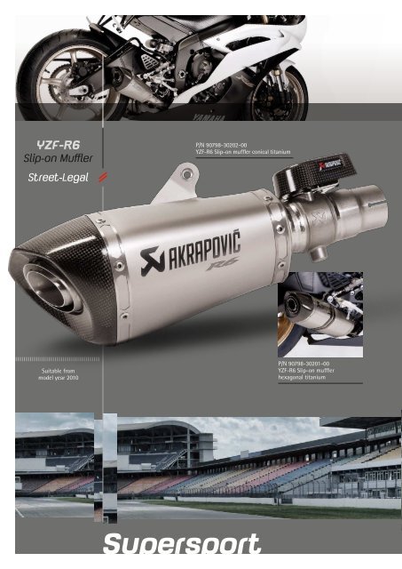 Slip-on Muffler Non-Street- Legal - Yamaha Motor Europe