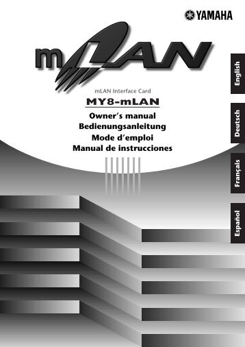 How to install the MY8-mLAN - Yamaha