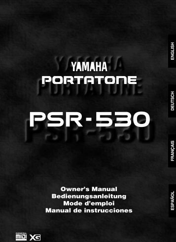Manual Yamaha PSR 530